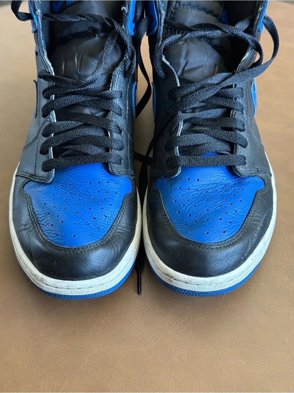 Air Jordan 1 Retro High OG Royal 2017 Black Blue Size 13 555088-007